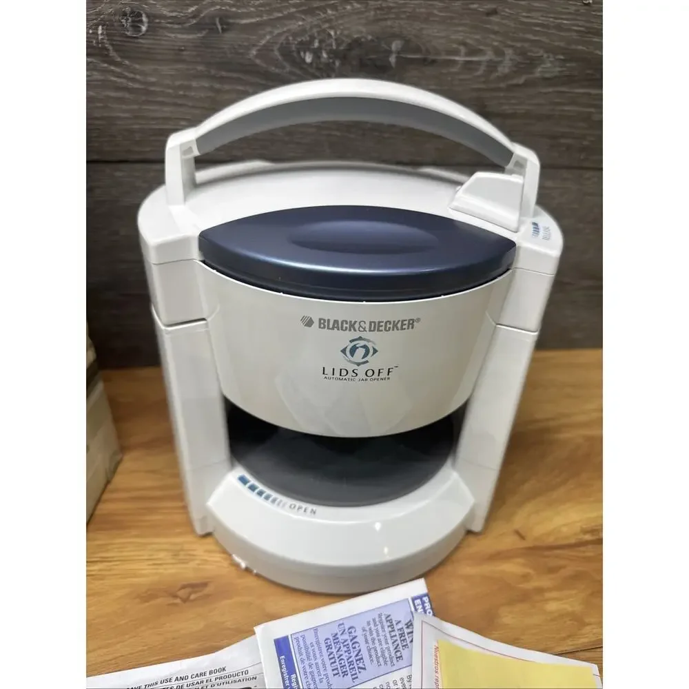 Black & Decker Lids Off Automatic Electric Jar Opener Model JW200~open Box